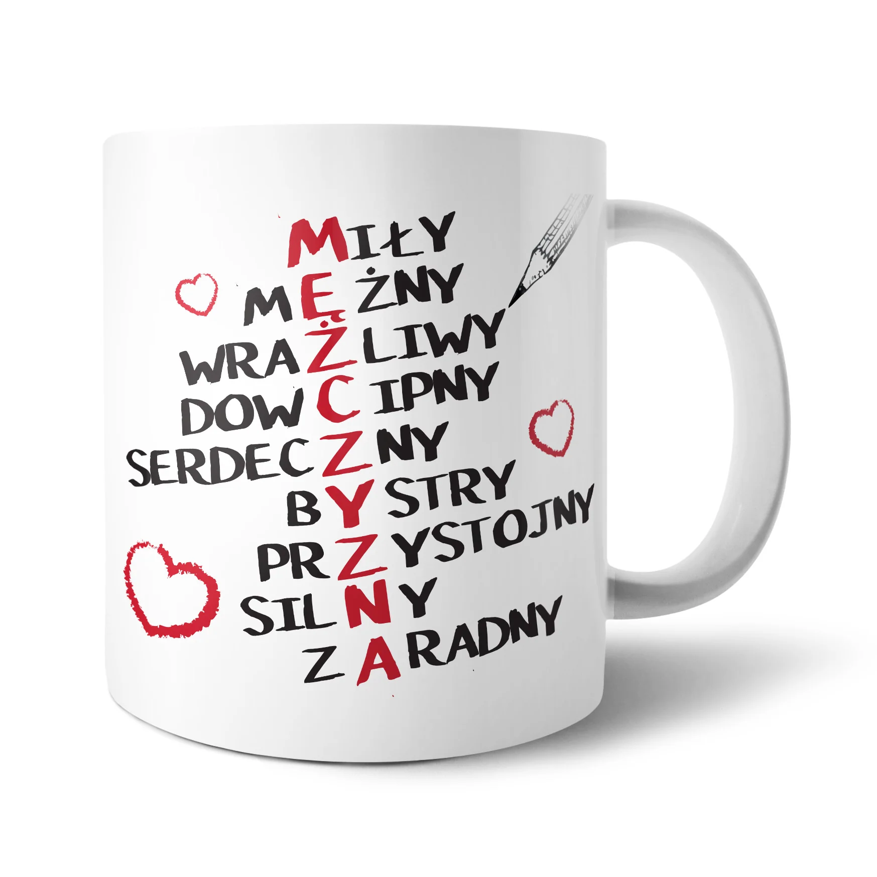 Kubek Dzień Mężczyzny krzyżówka
